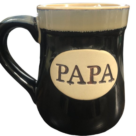 Burton & Burton Stoneware Mug PAPA the Man the Myth the Legend - Picture 1 of 7